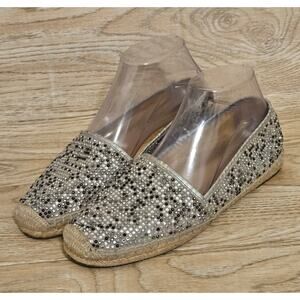 Vince Camuto Silver Studded Flats